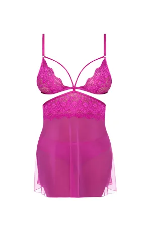 Magic Silk Berrylicious Babydoll & Panty Set Raspberry