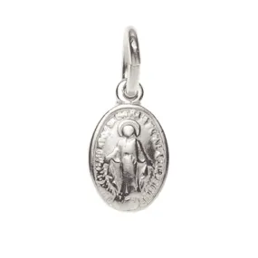 08mm tiny Silver Miraculous Medal