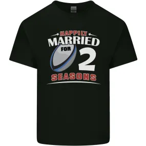 2 Year Wedding Anniversary 2nd Rugby Mens Light Cotton T-Shirt