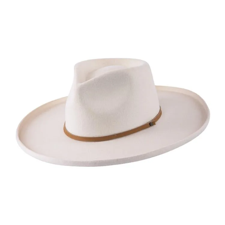 28 Eastern Byron Felt Wide Brim - Cream