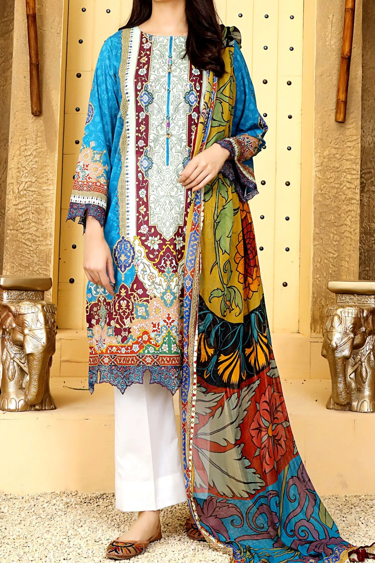 3 PIECE DIGITAL PRINT LAWN| DPC-209