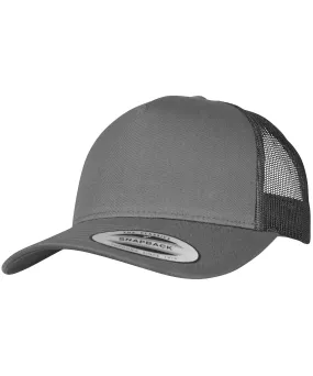 5-Panel retro trucker cap (6506) | Charcoal