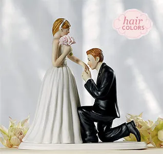 A Cinderella Moment Bride & Groom Cake Topper