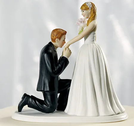 A Cinderella Moment Bride & Groom Cake Topper