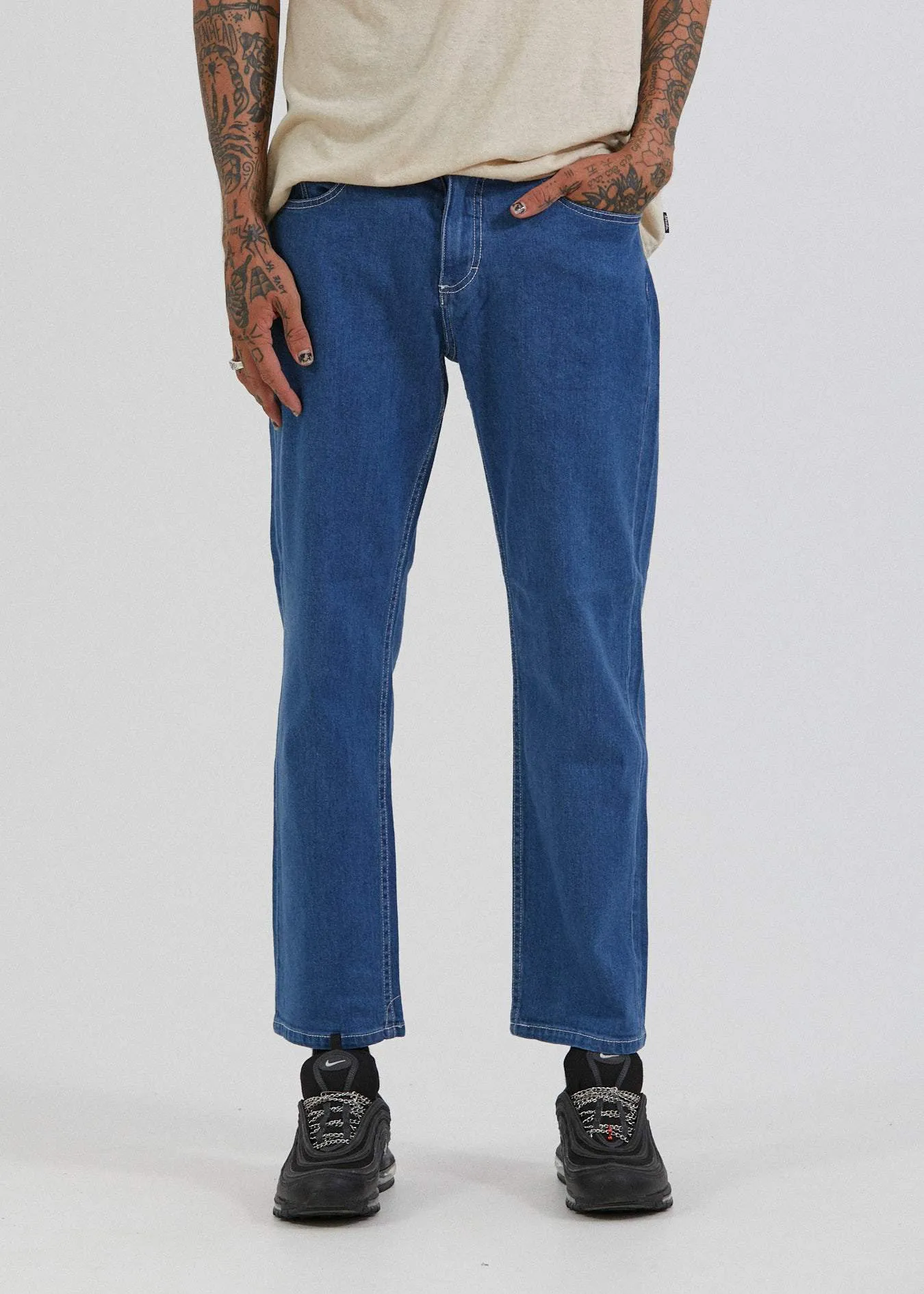 Afends Mens Ninety Twos - Relaxed Fit Denim Jeans