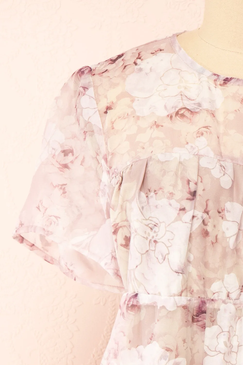 Arianwyn | Short Floral Babydoll Dress