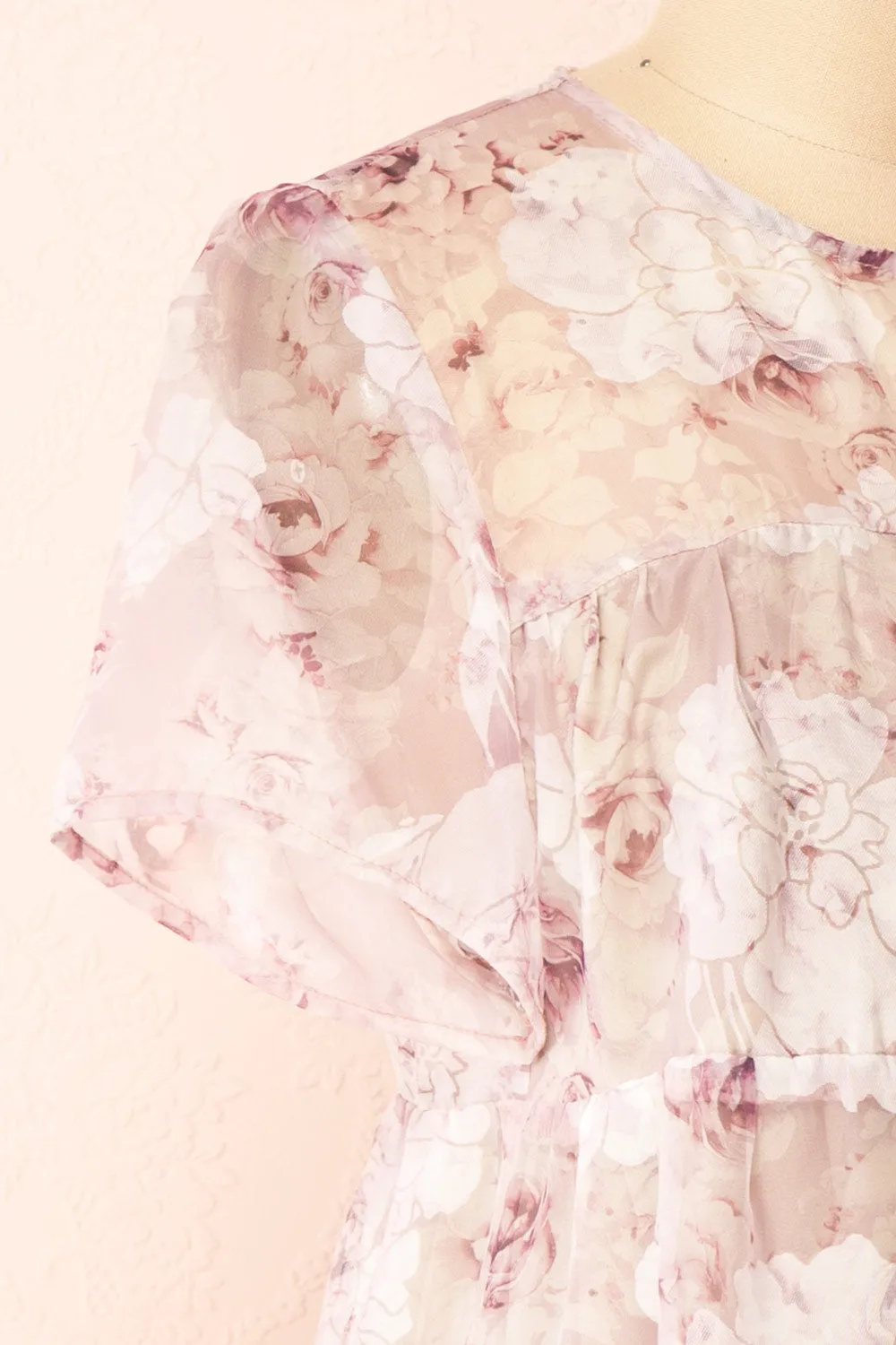 Arianwyn | Short Floral Babydoll Dress