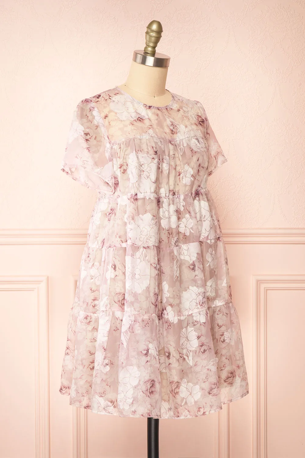 Arianwyn | Short Floral Babydoll Dress