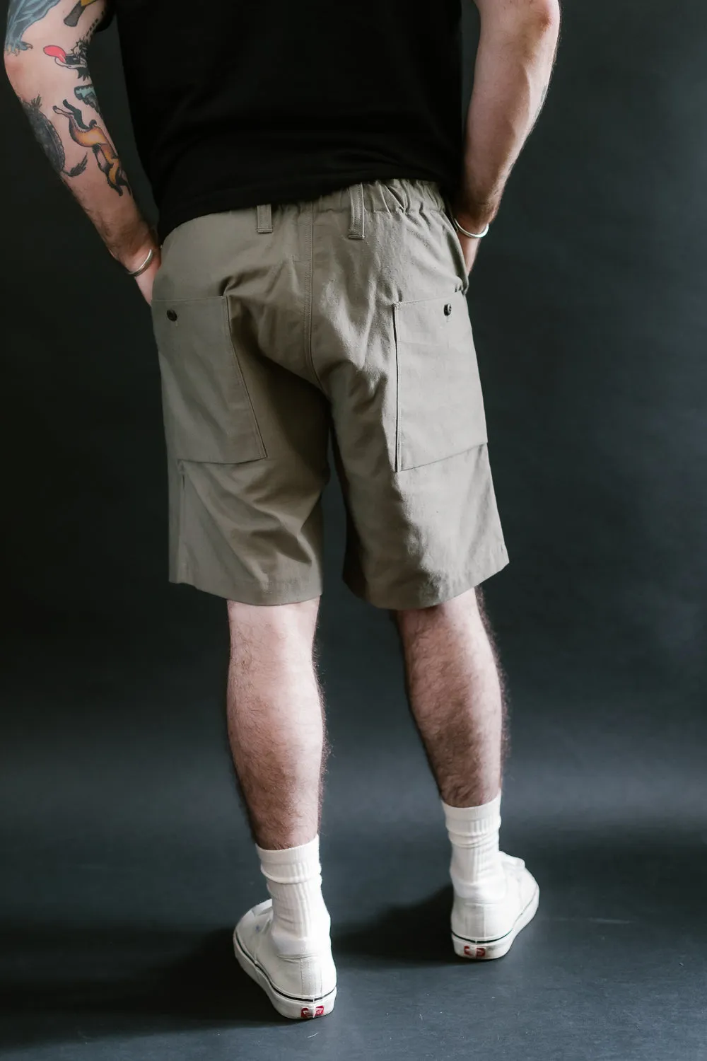 Back Nep Ump Shorts - 38 Sepia