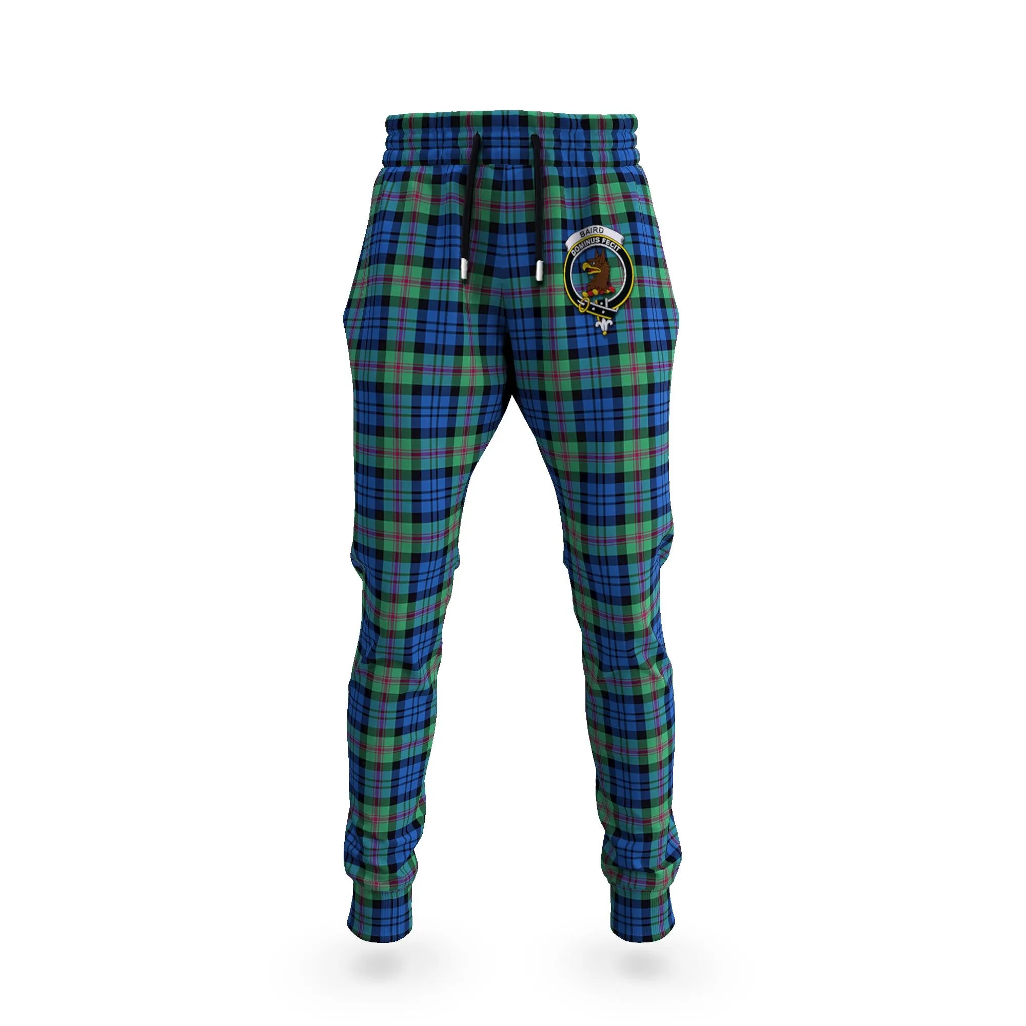 Baird Ancient Tartan Joggers Pants with Family Crest