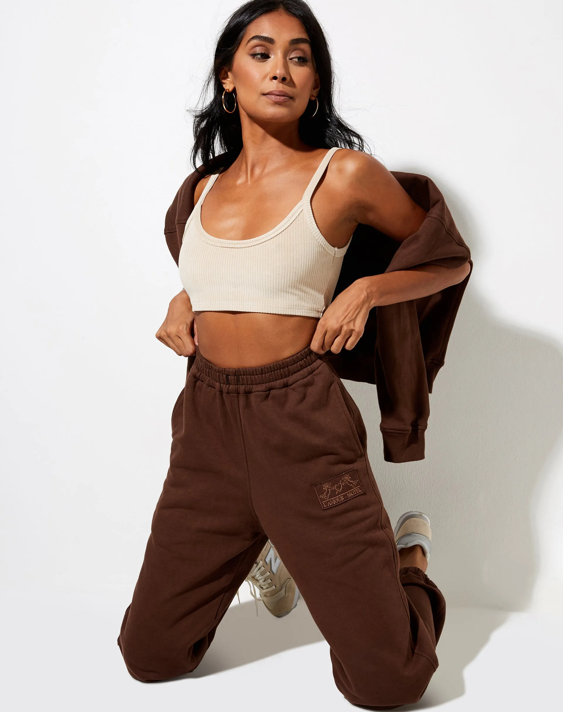 Basta Jogger in Deep Mahogany L'Amour Cherub Label Embro