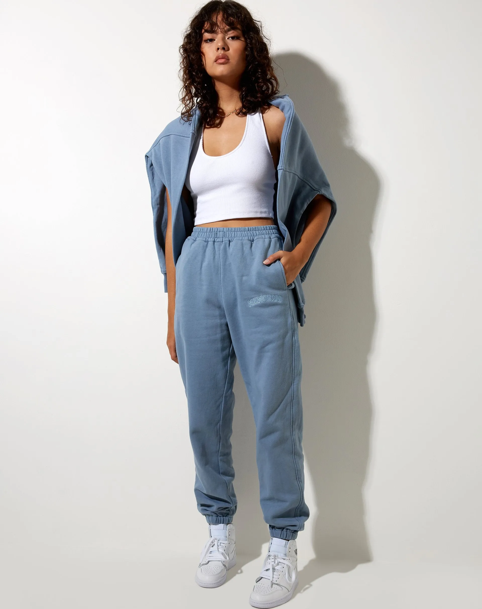 Basta Jogger in Powder Blue Memories Embro