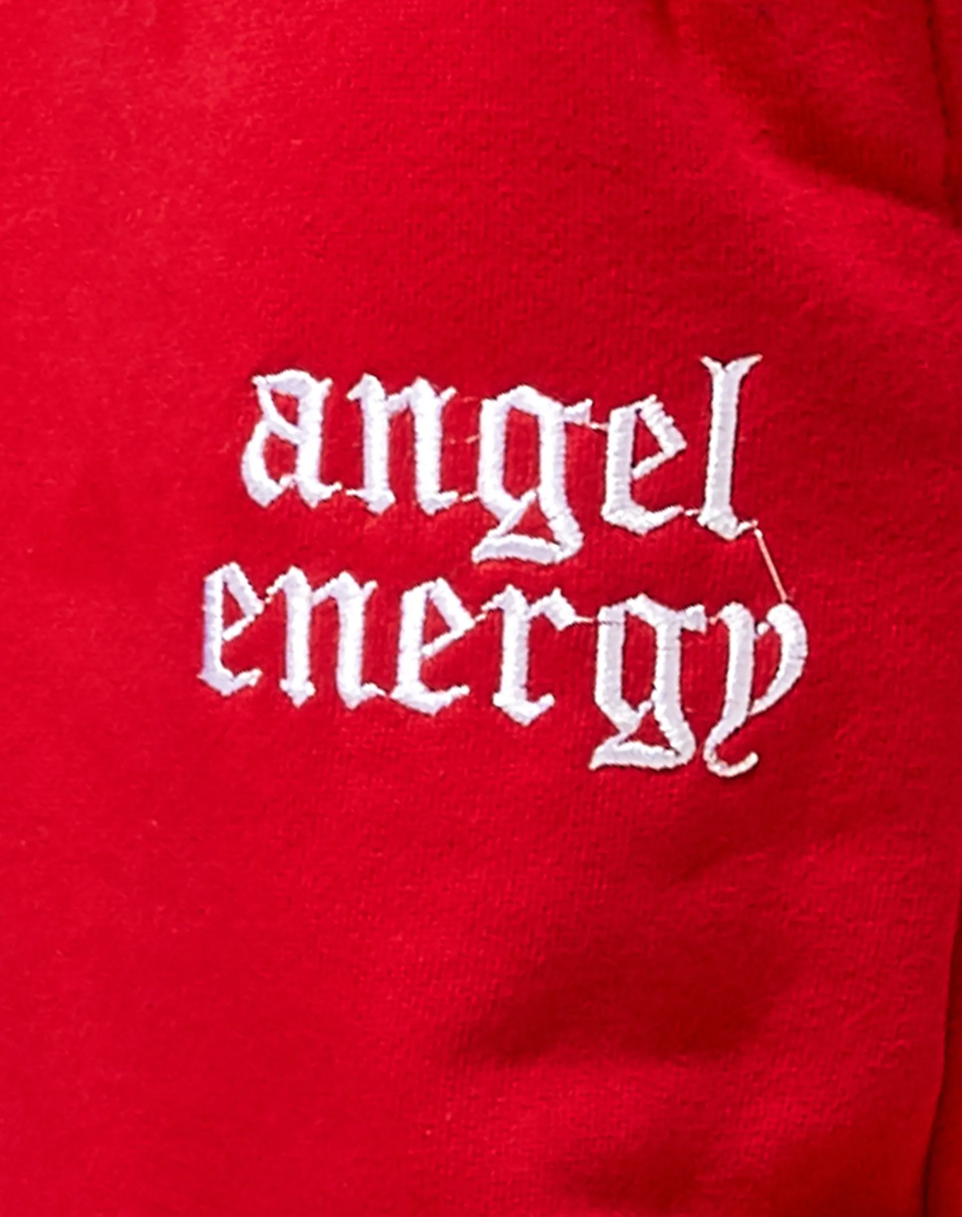 Basta Jogger in Racing Red with 'Angel Energy' Embro