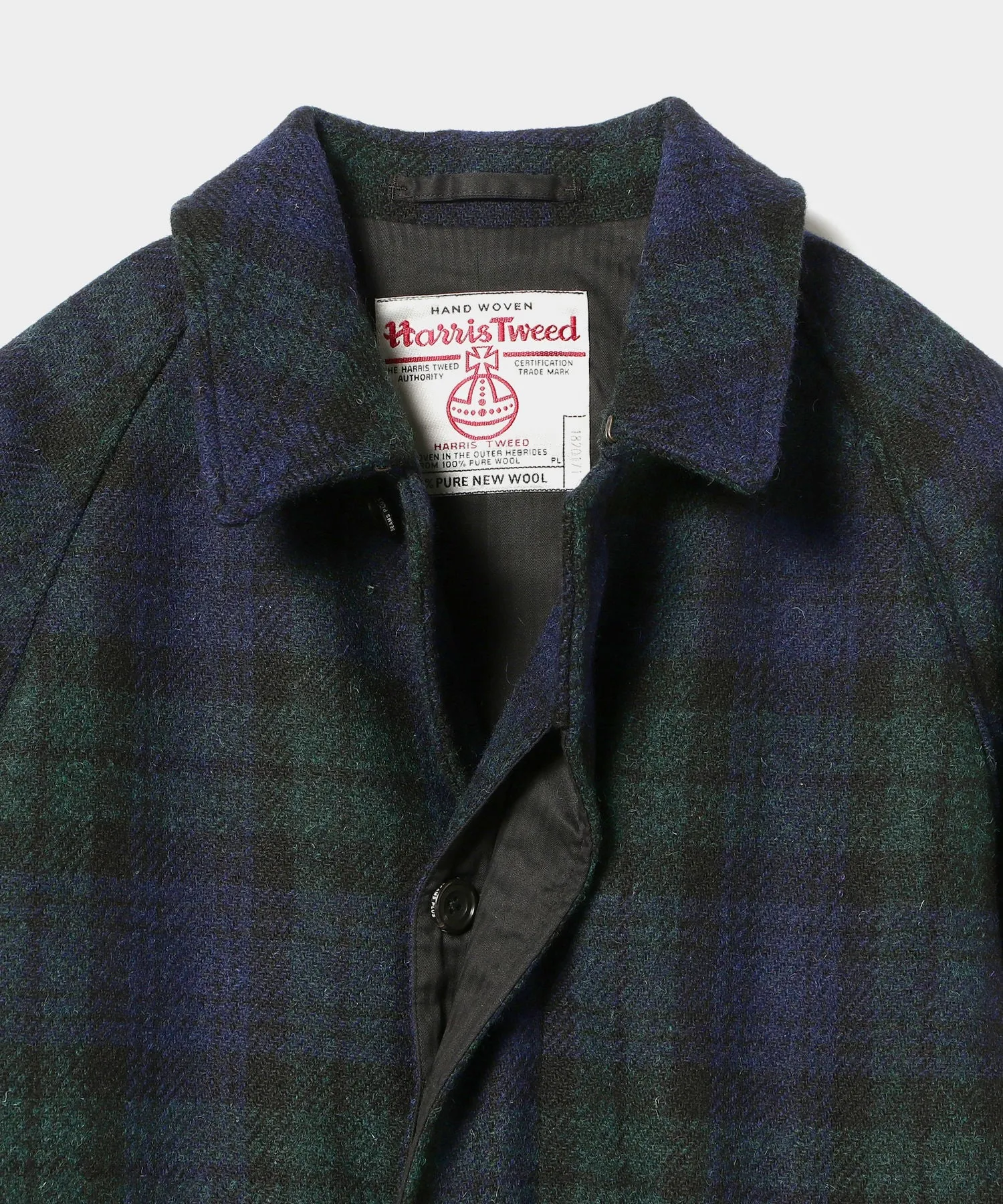 BEAMS Plus Bal Collar Coat Harris Tweed