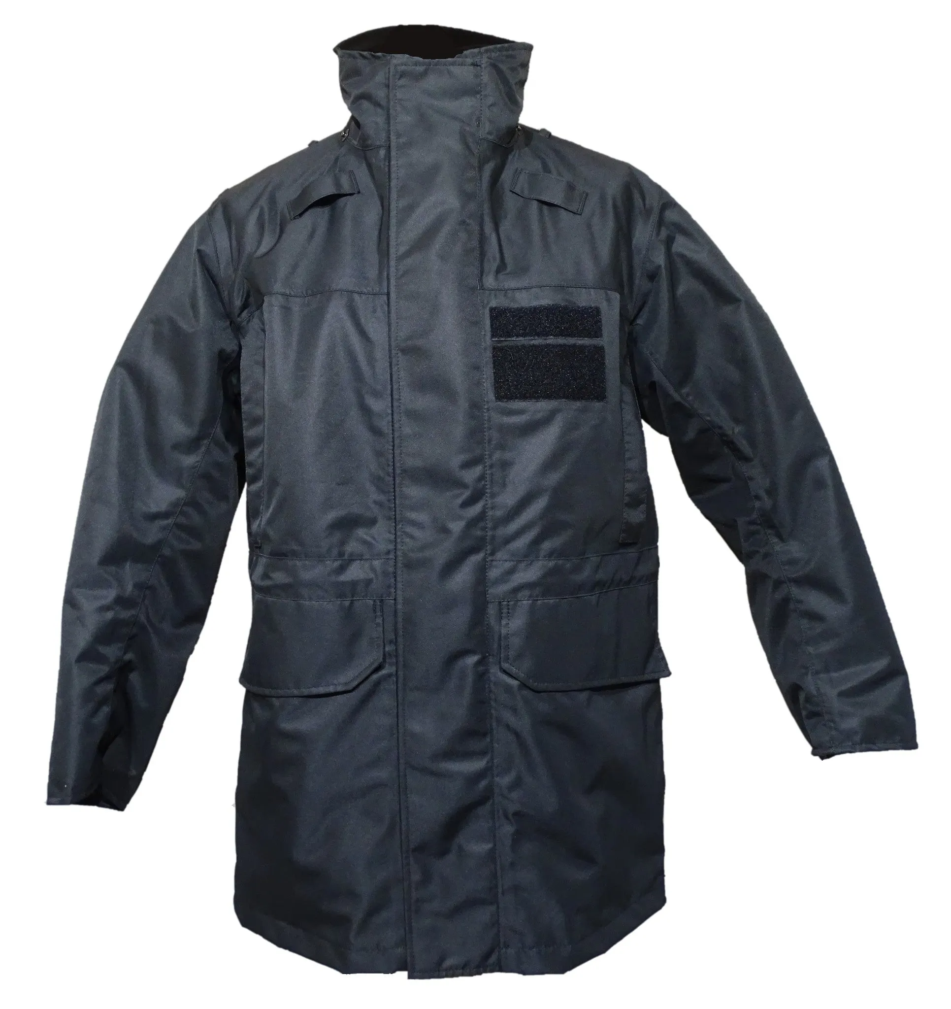 Black 3/4 Length Lightweight Waterproof Rain Coat BPC03A