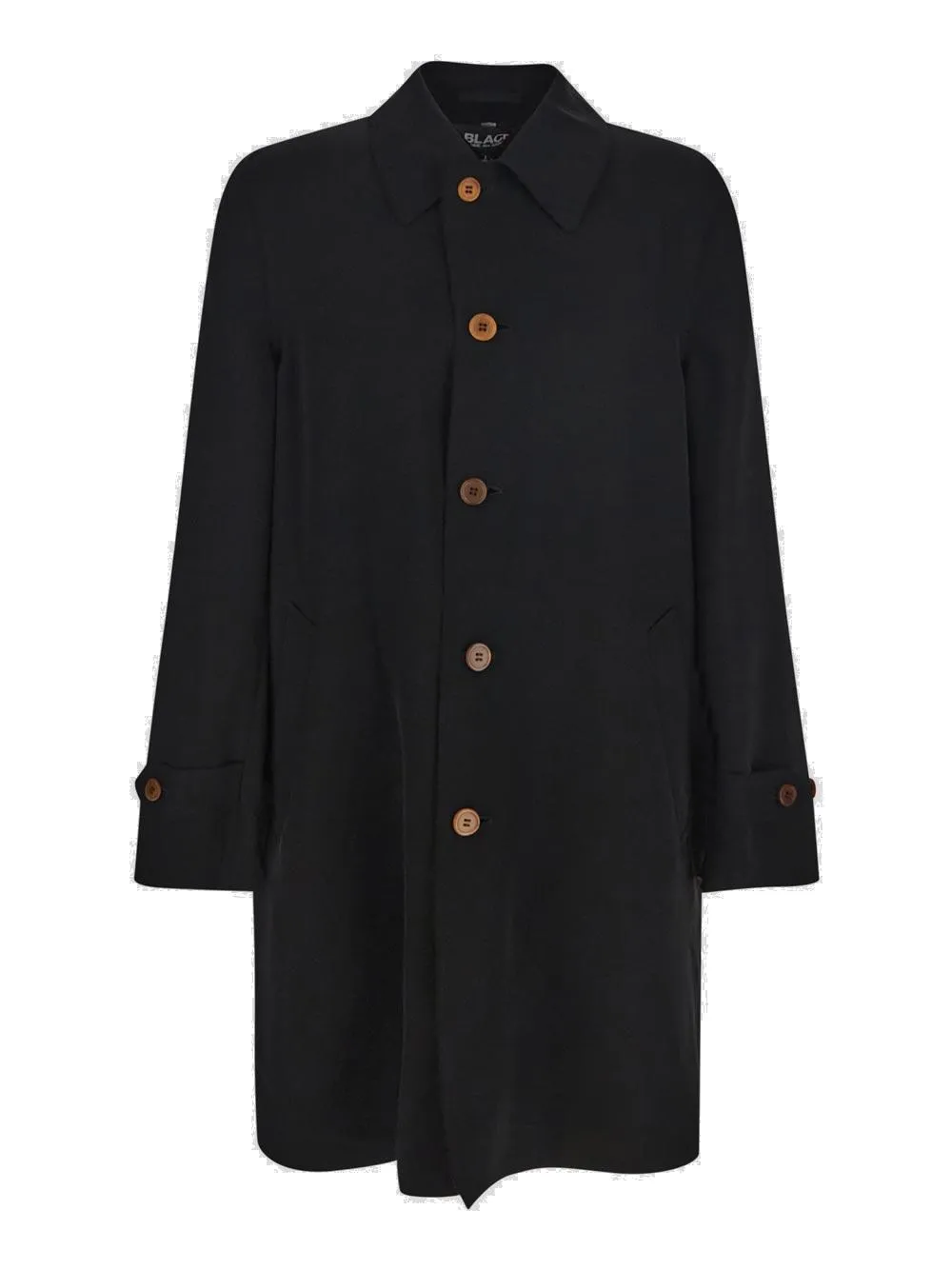 Black Comme des Garçons Button-Down Coat