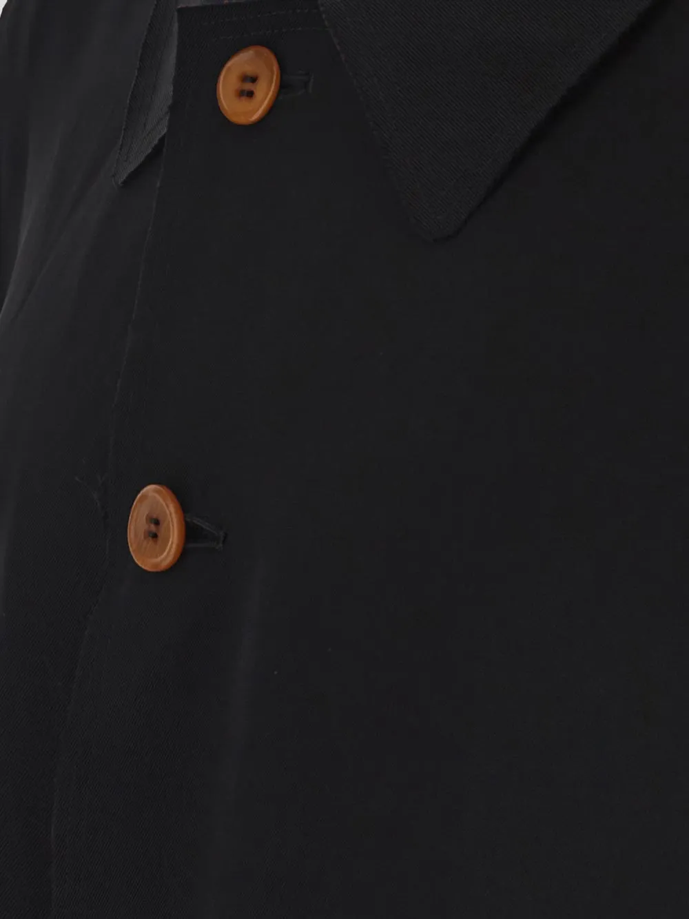 Black Comme des Garçons Button-Down Coat