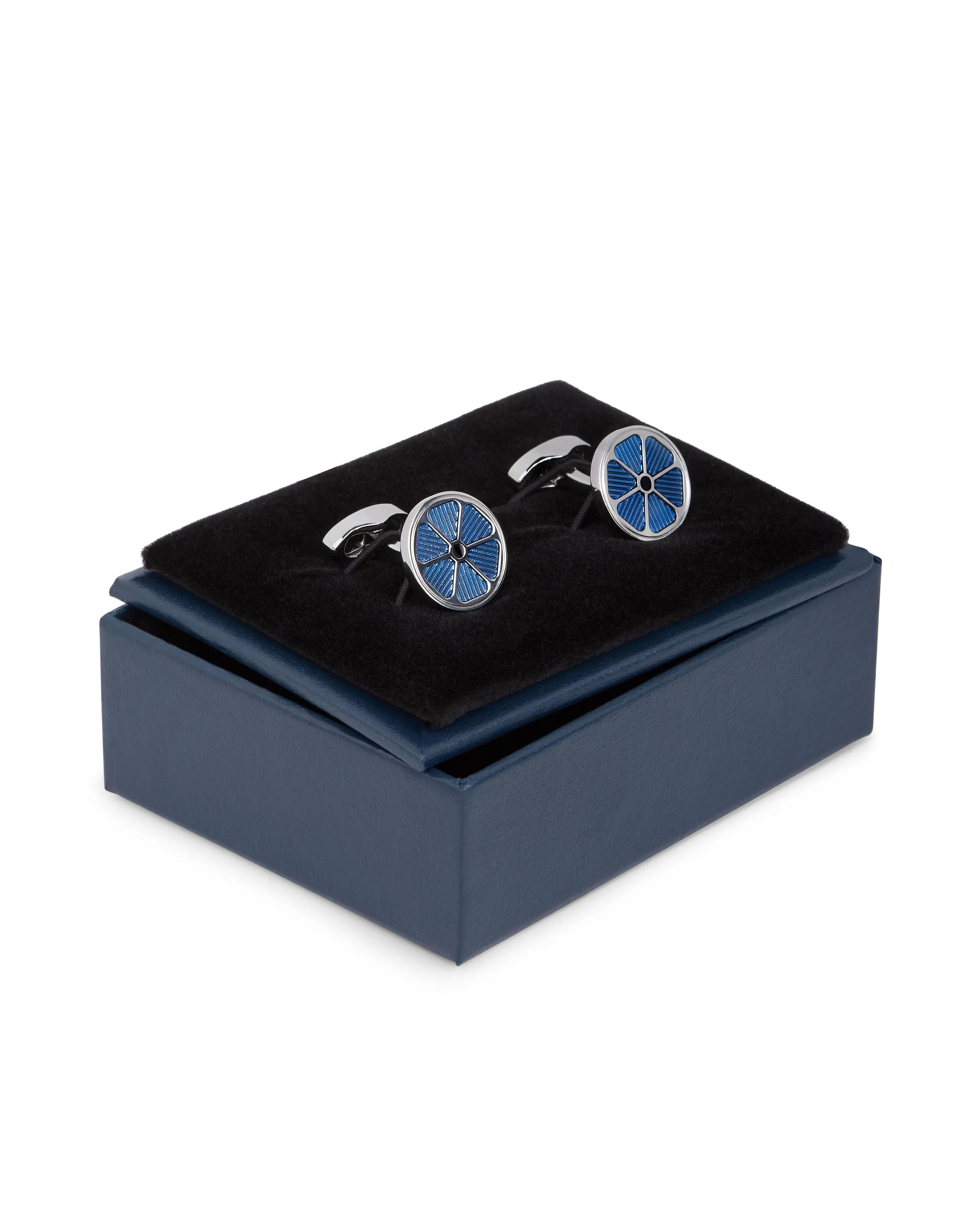 Blue Flower Cufflinks