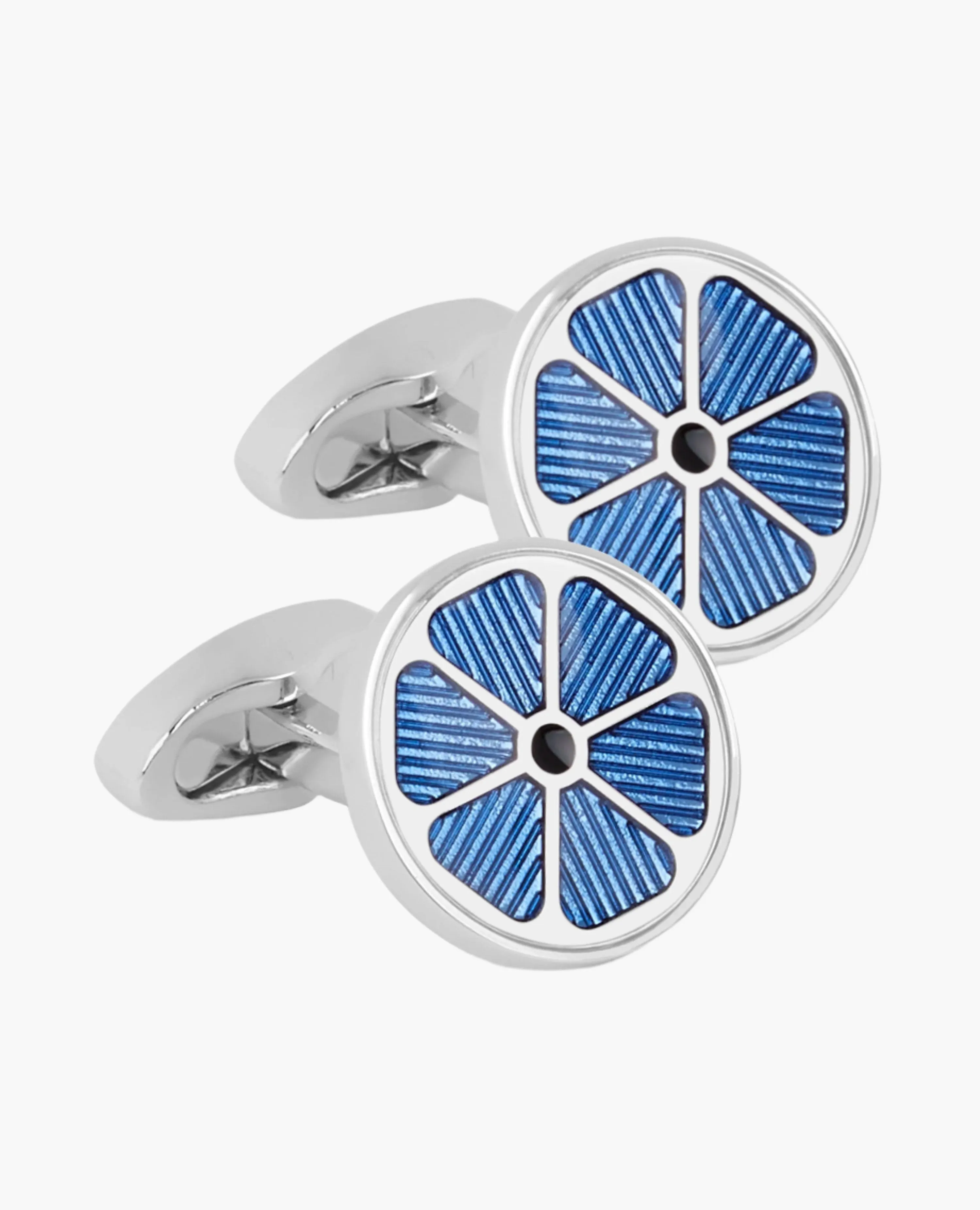 Blue Flower Cufflinks