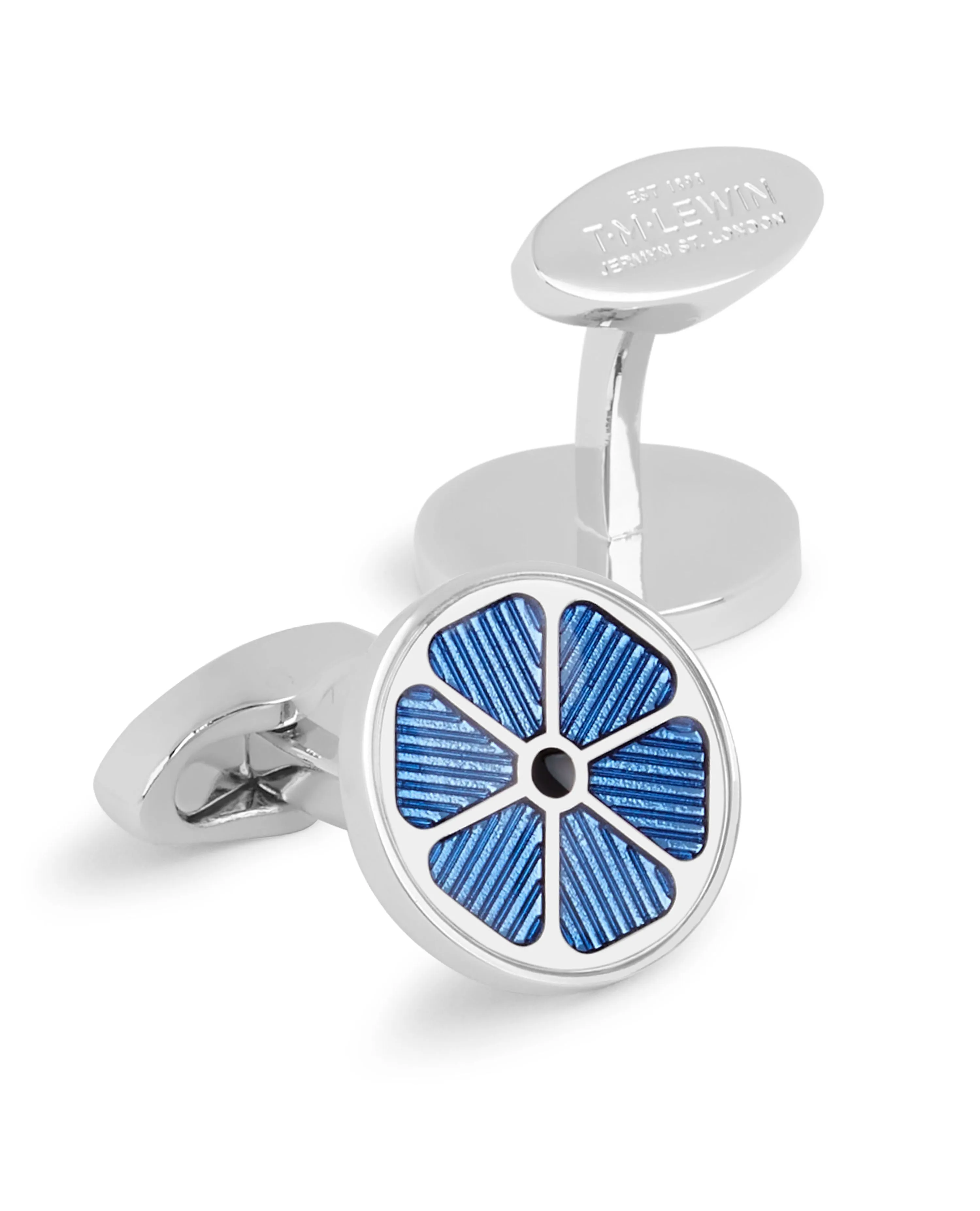 Blue Flower Cufflinks