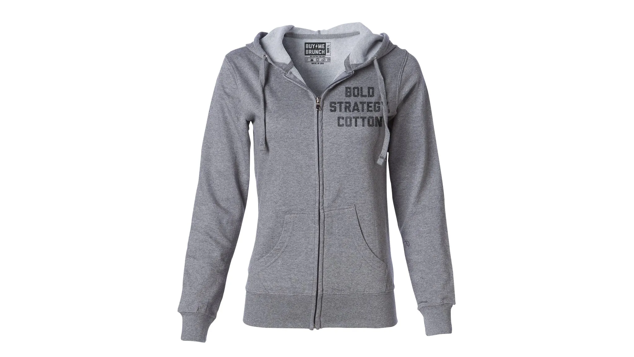 Bold Strategy Cotton Lightweight Zip-Up Hoodie