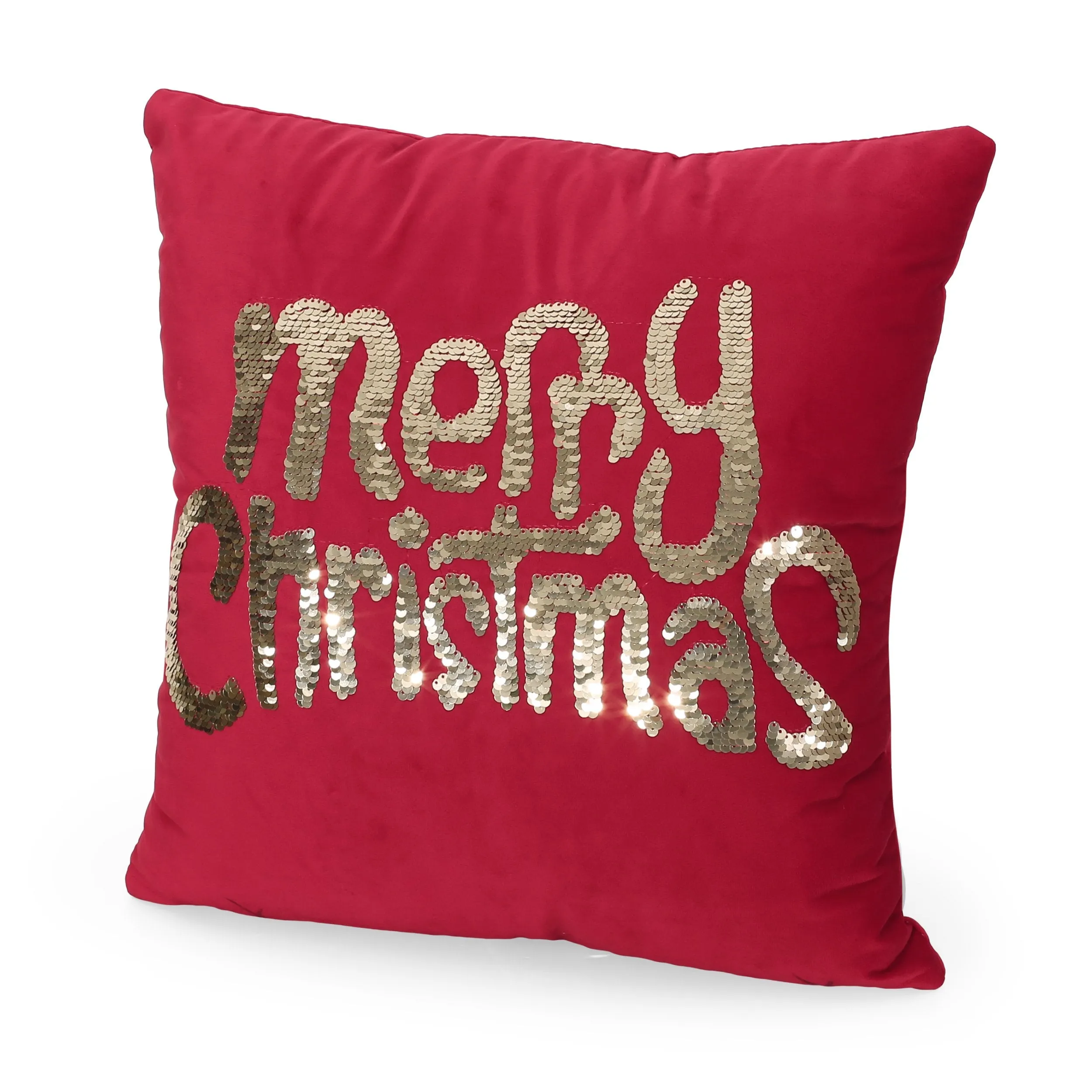 Bolivar Glam Velvet Christmas Throw Pillow Cover