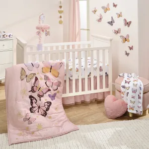 Butterfly Dreams 3-Piece Crib Bedding Set