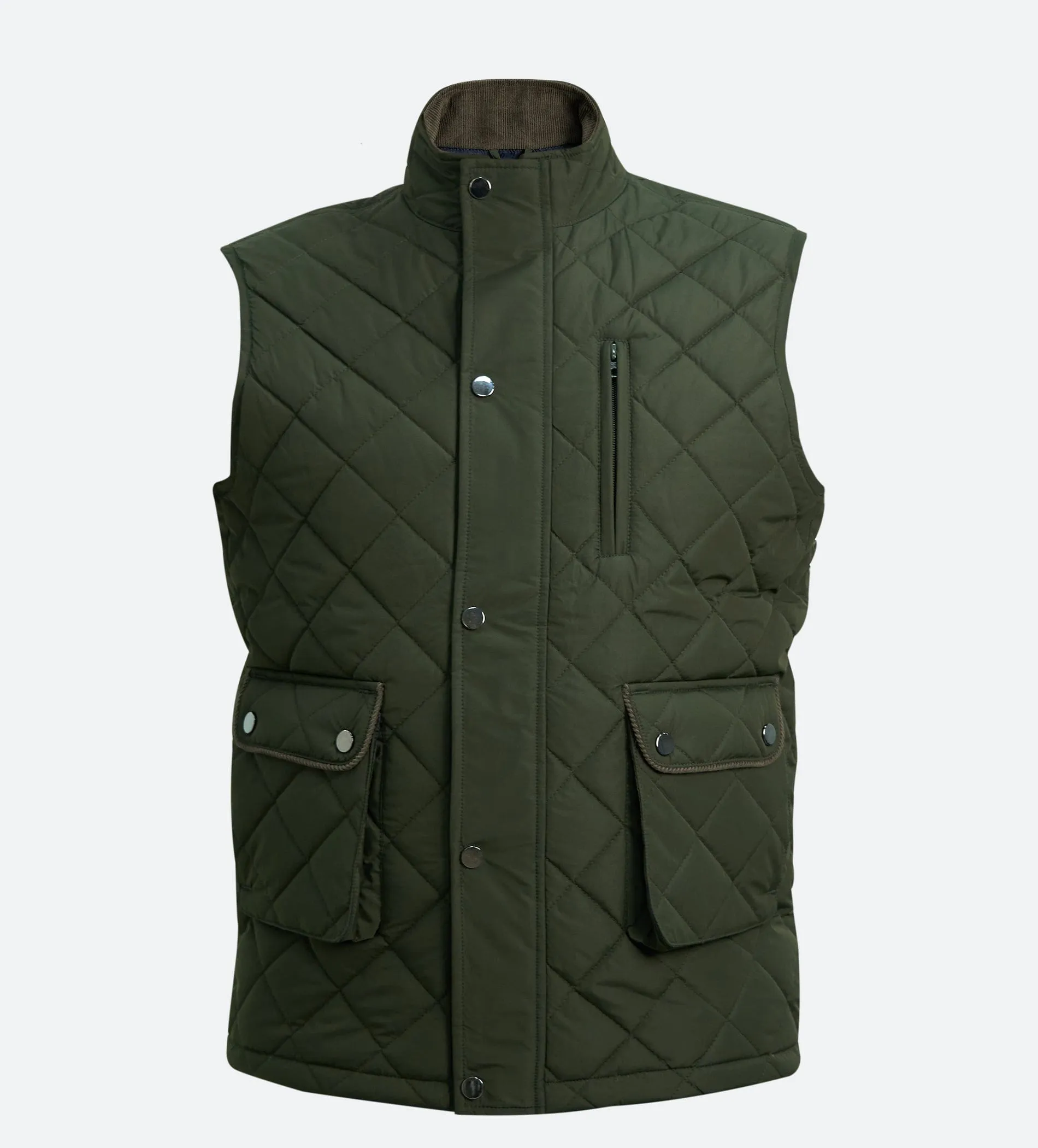 Cargo Flex Quilted Green Gilet