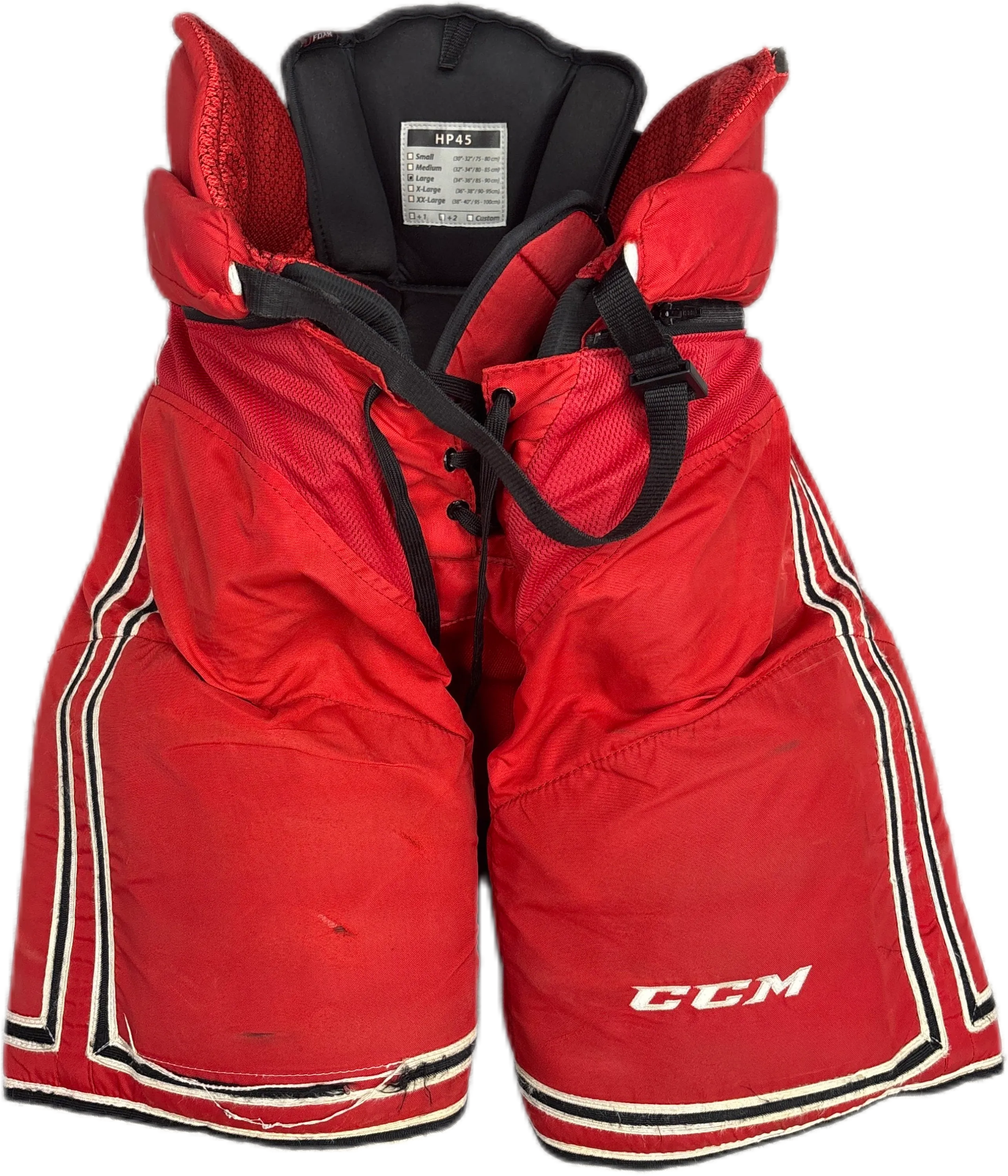 CCM HP45 - Used NCAA Pants (Red/White/Black)