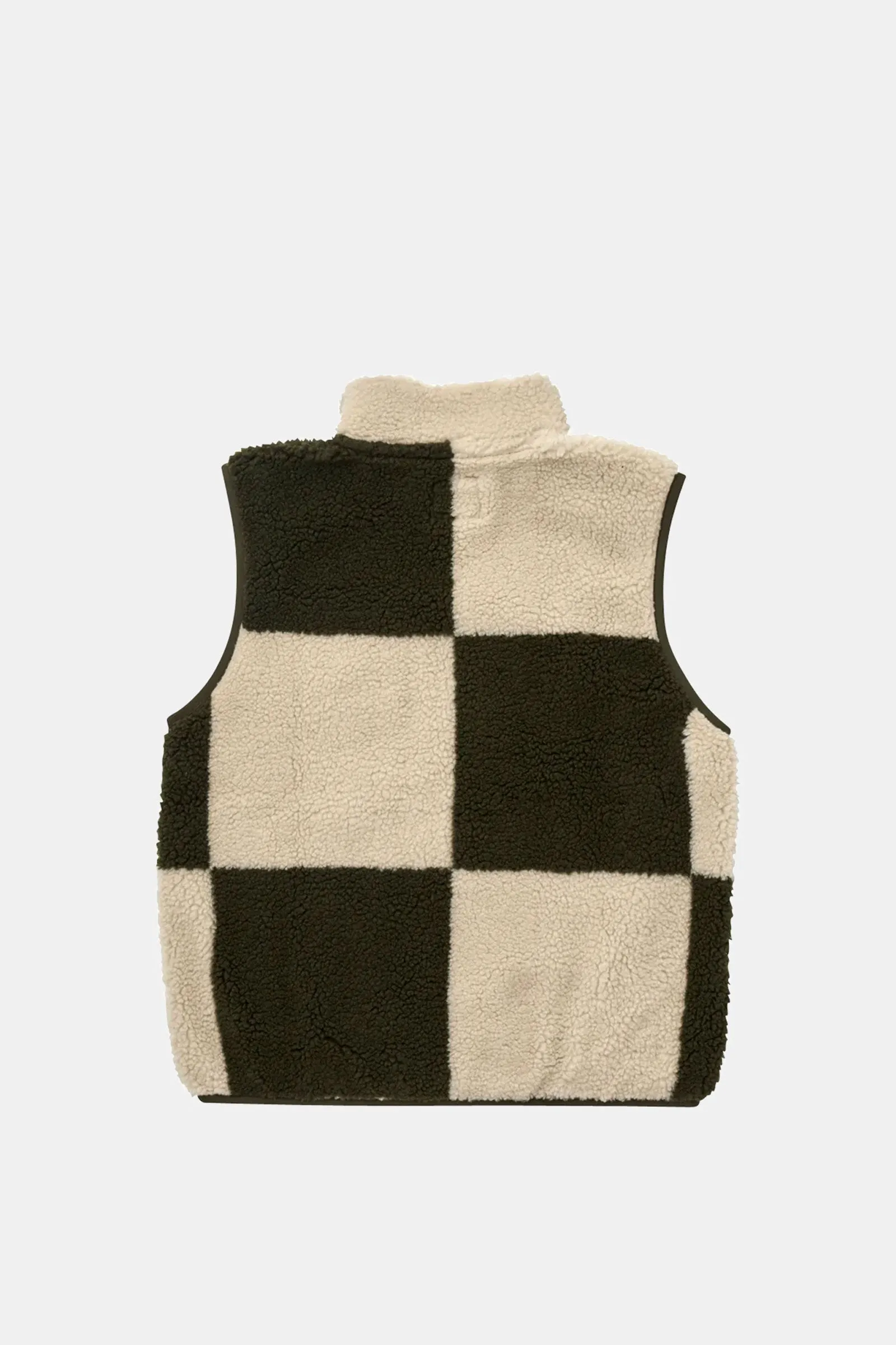 Checkered Sherpa Vest