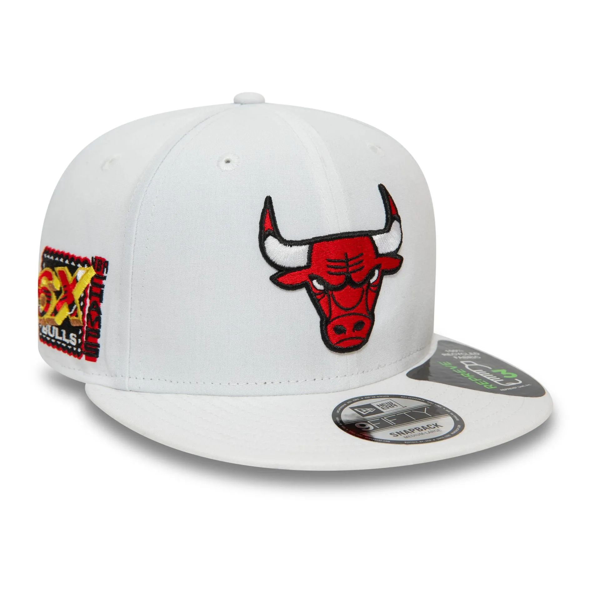 Chicago Bulls Repreve White 9FIFTY Snapback Cap