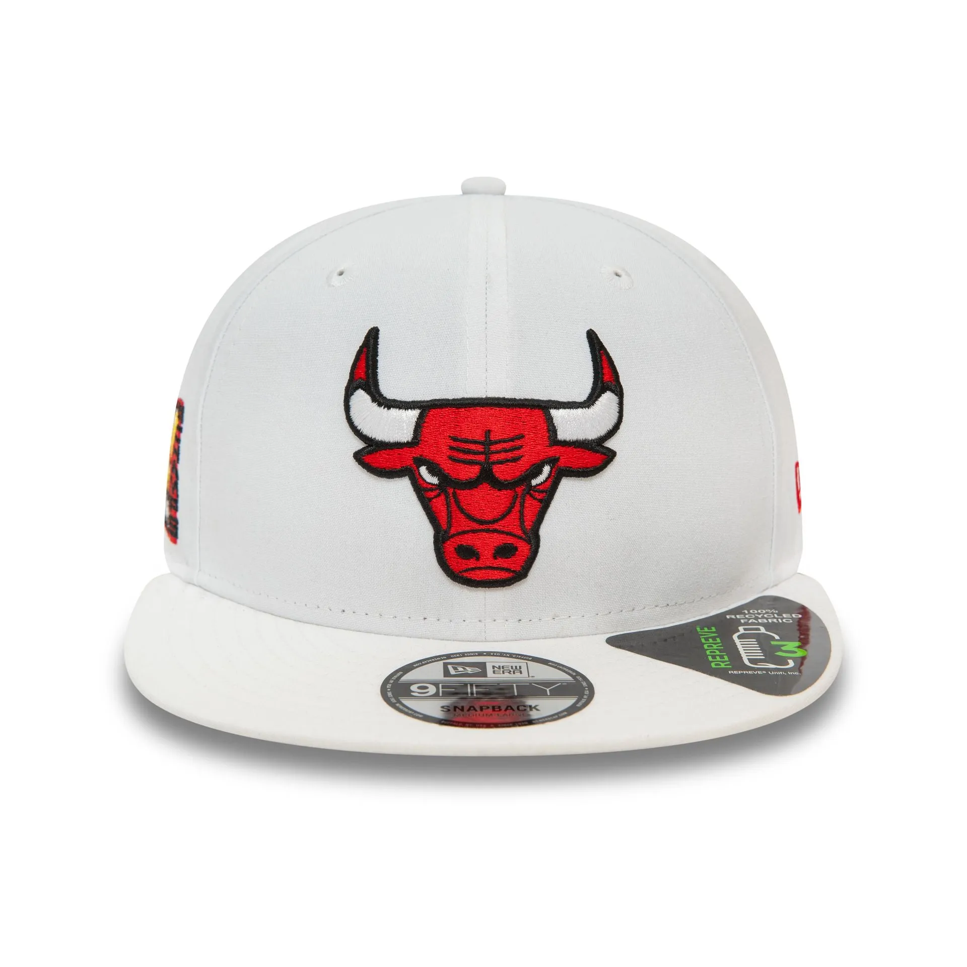 Chicago Bulls Repreve White 9FIFTY Snapback Cap