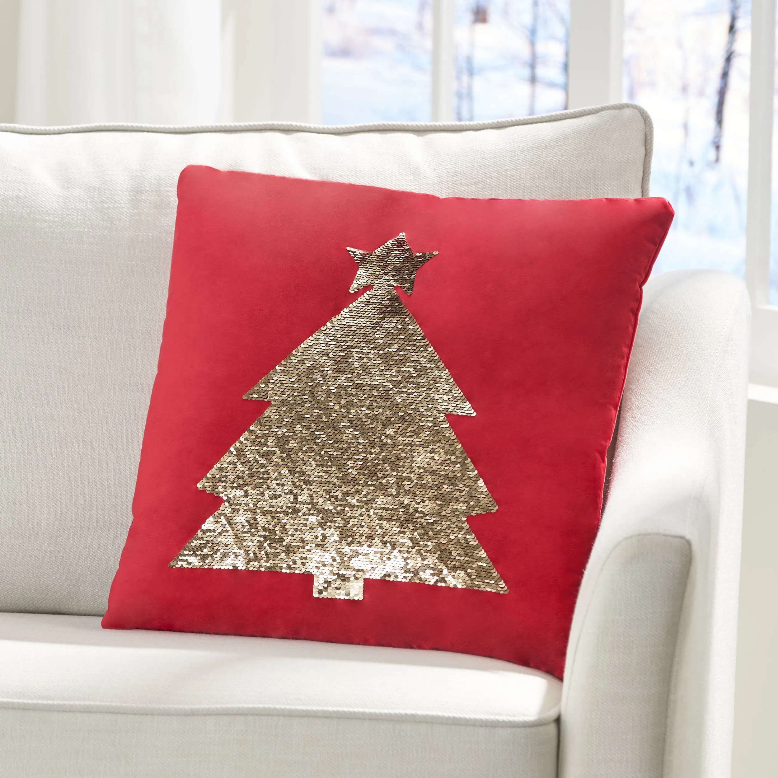 Cibola Glam Velvet Christmas Throw Pillow