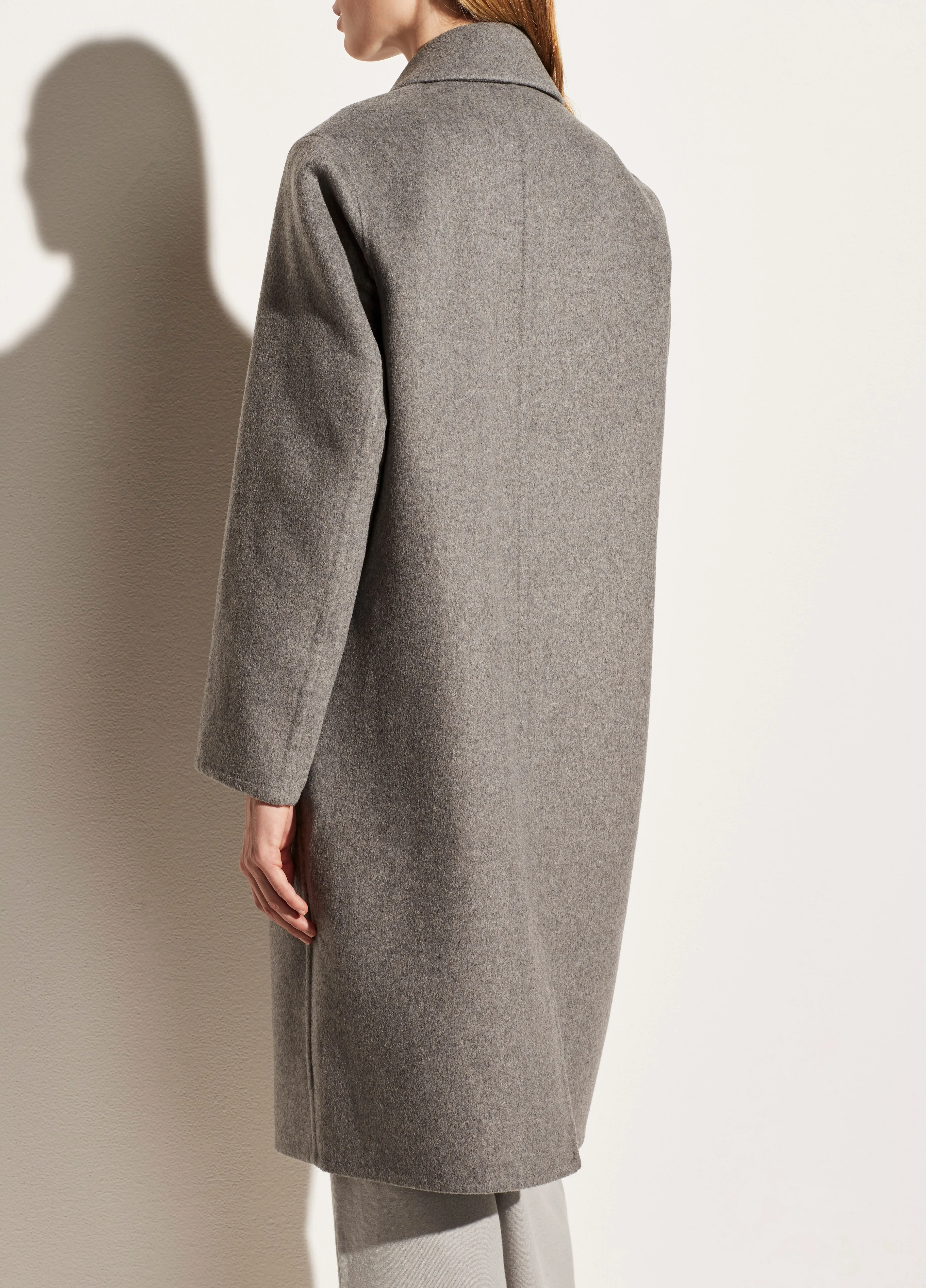 Classic Coat in Medium Heather Grey