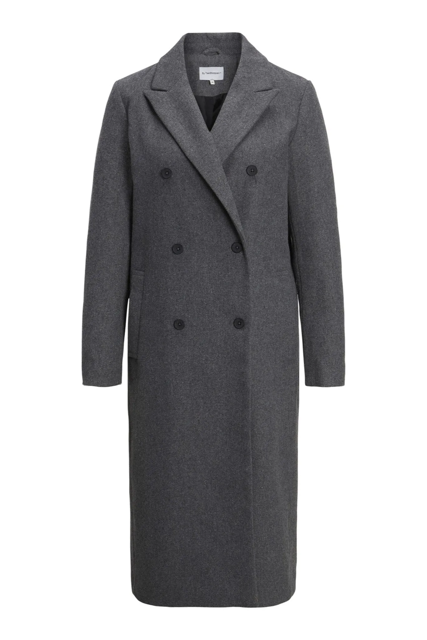 Classic Wool Coat - Dark Grey Melange