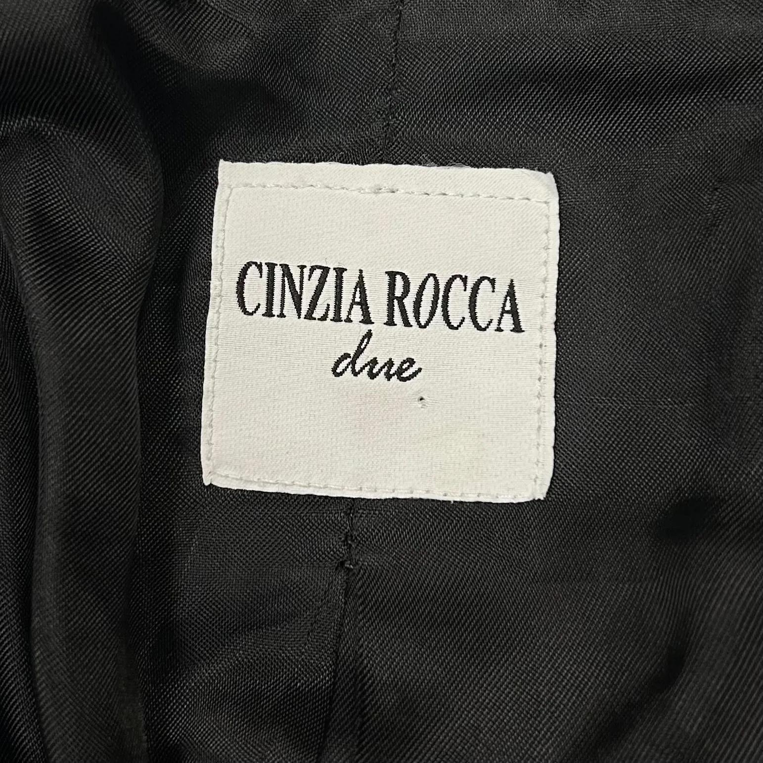 Coat Designer By Cinzia Rocca In Black, Size: M