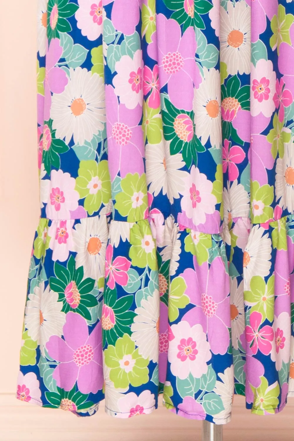 Cornelia | Colourful Floral Midi Babydoll Dress