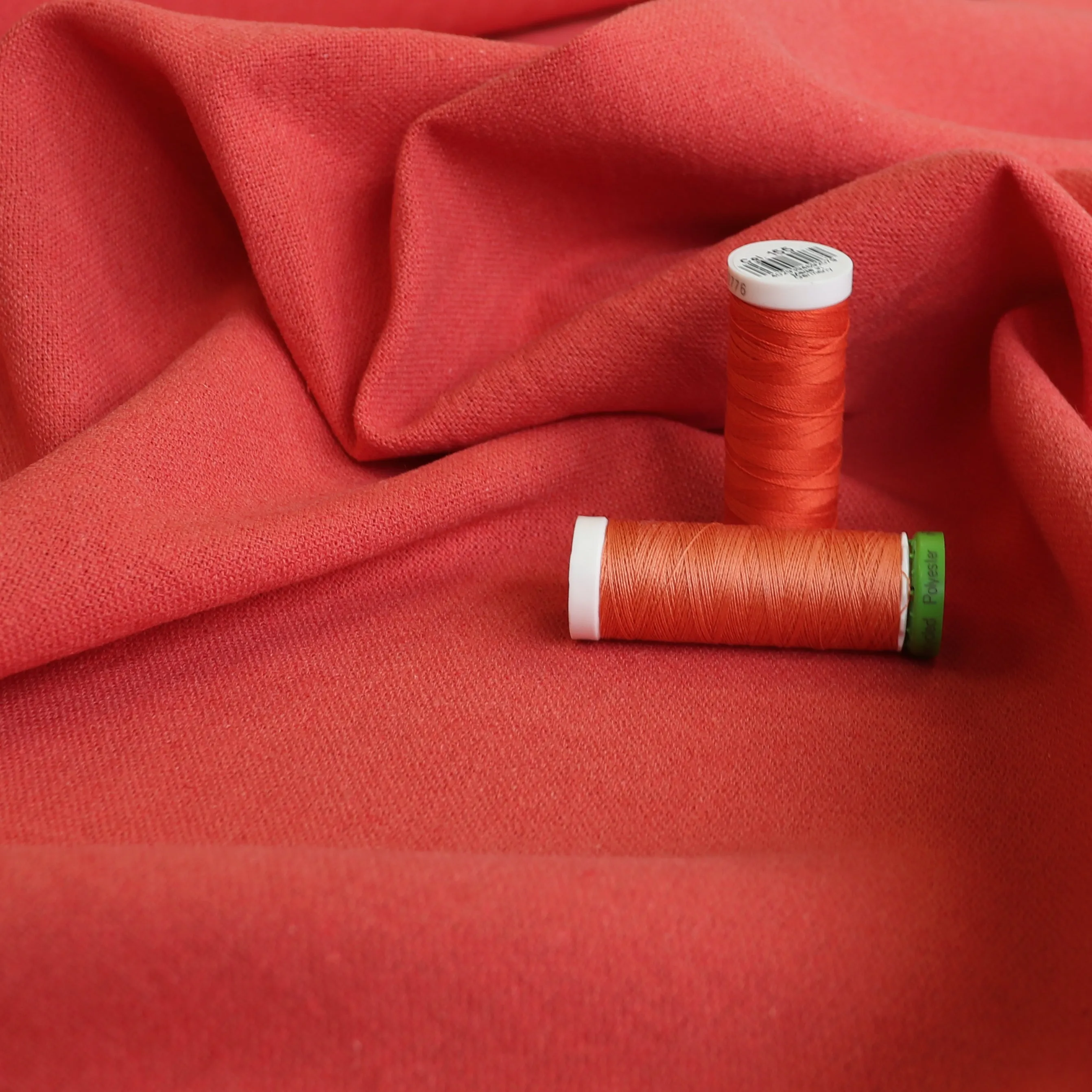 Cotton Linen Blend - Coral Stone