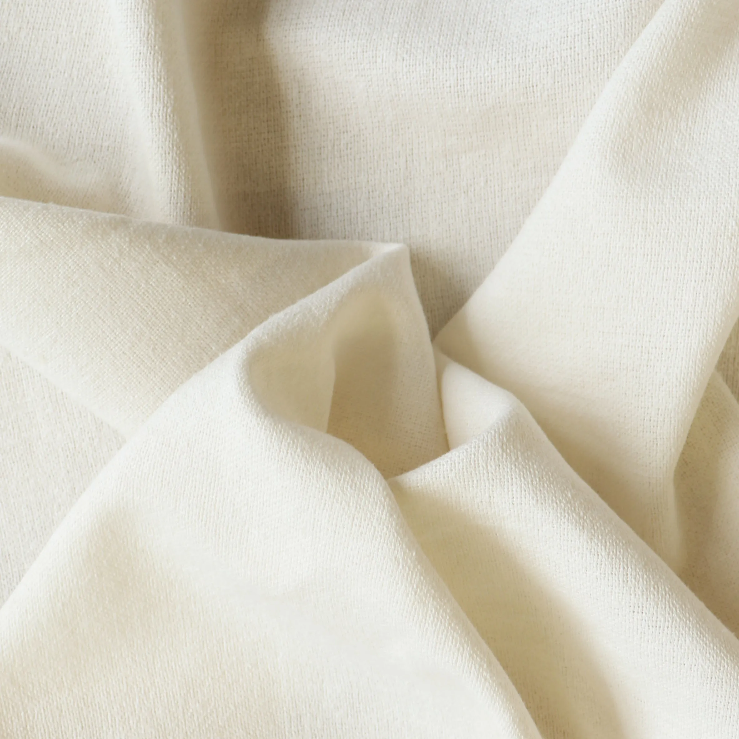 Cotton Linen Blend - Cream - END OF BOLT 34cm