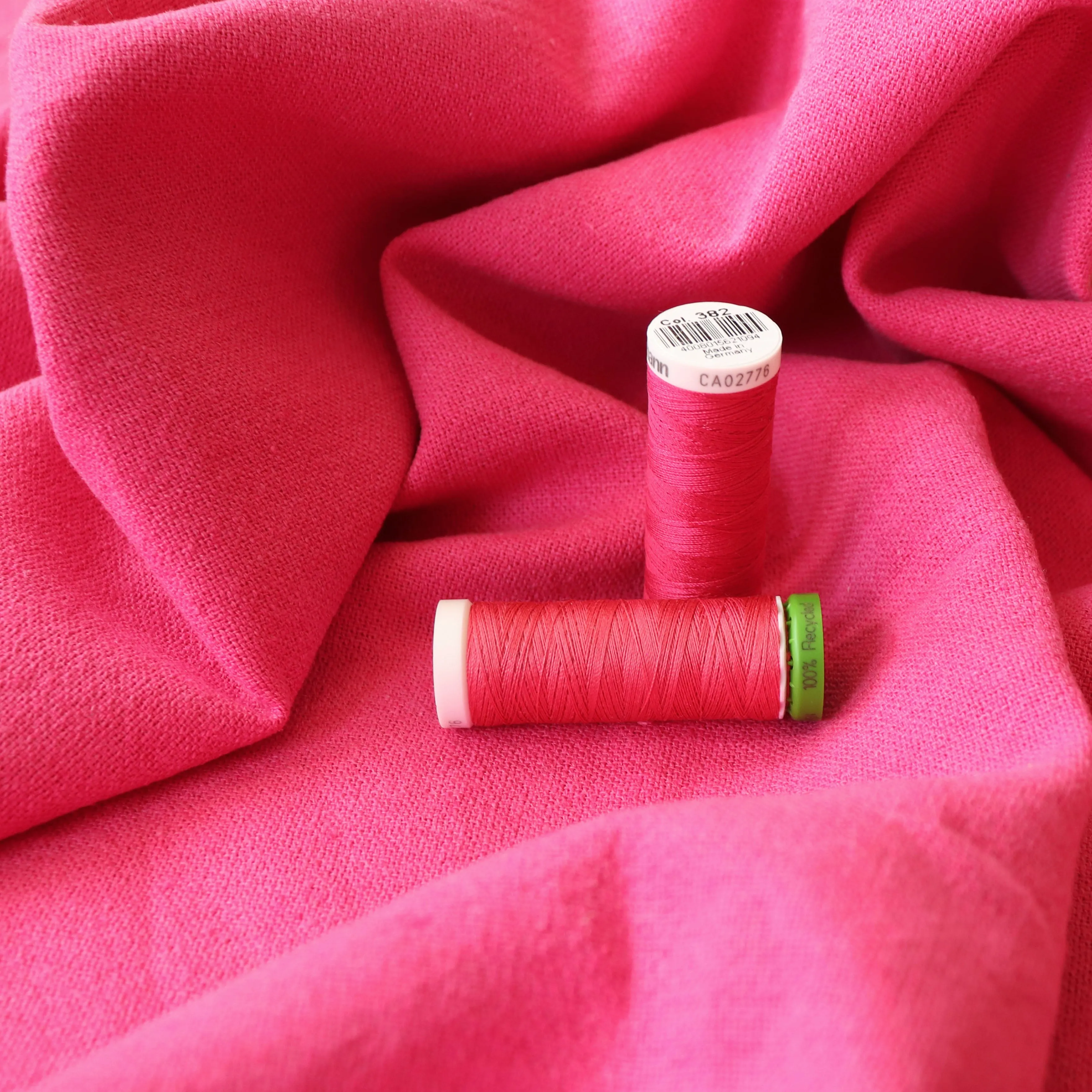 Cotton Linen Blend - Fuchsia Pink