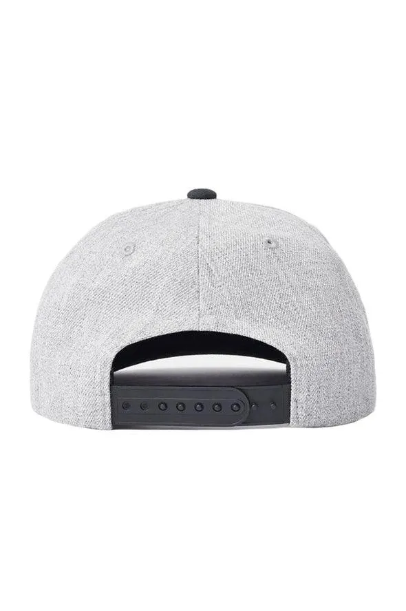 Crest C MP Snapback // Heather Grey & Black