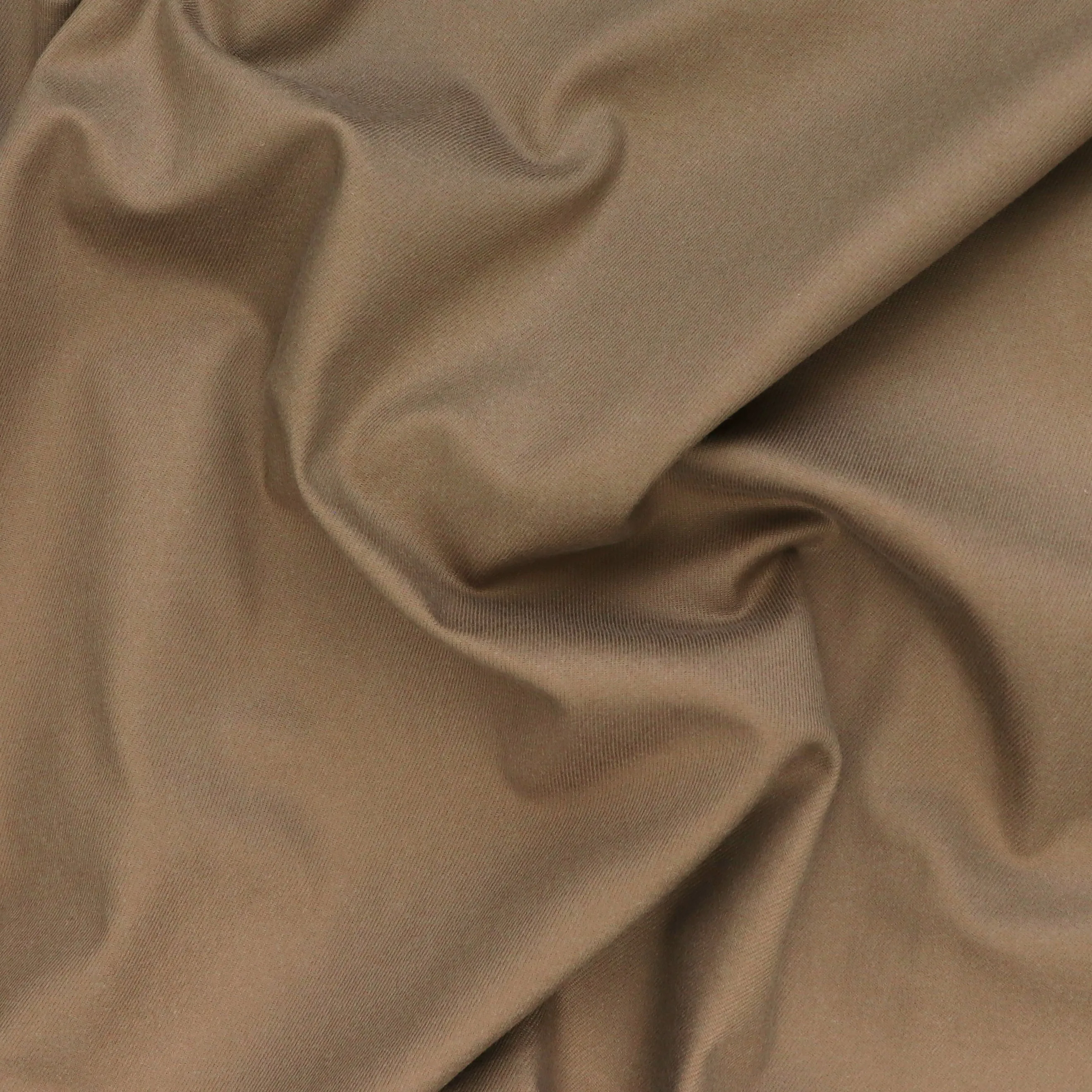 Deadstock Stretch Cotton Twill - Camel - END OF BOLT 36cm