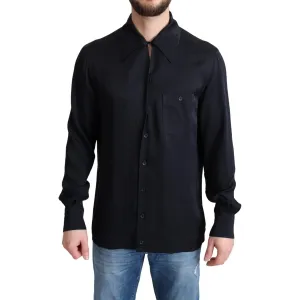 Dolce & Gabbana Elegant Jacquard Silk Casual Shirt