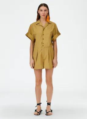 Eco Poplin Short Jumpsuit