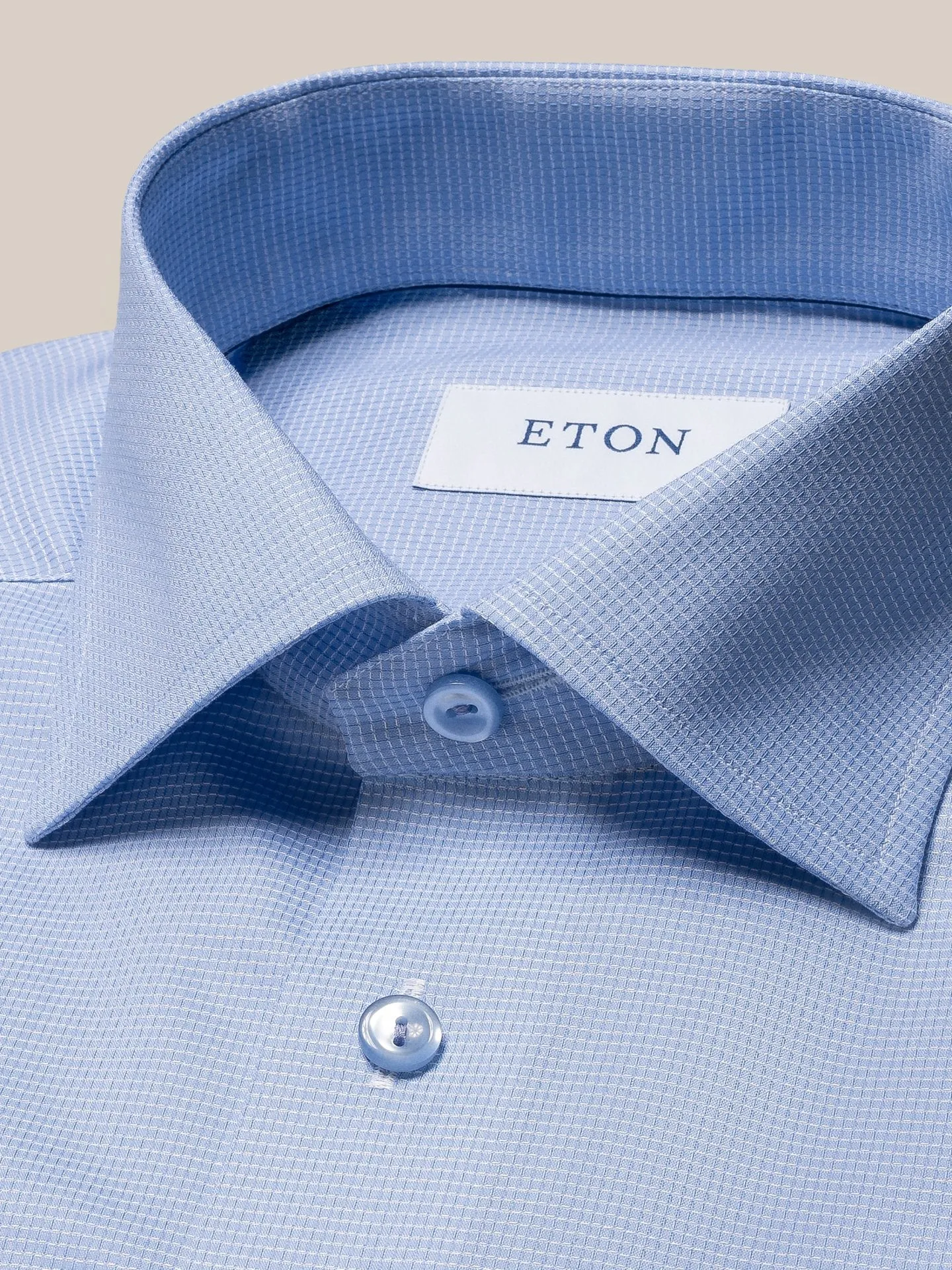 ETON Cutaway Long Sleeve Shirt Single Cuff Contemporary Fit LIGHT BLUE