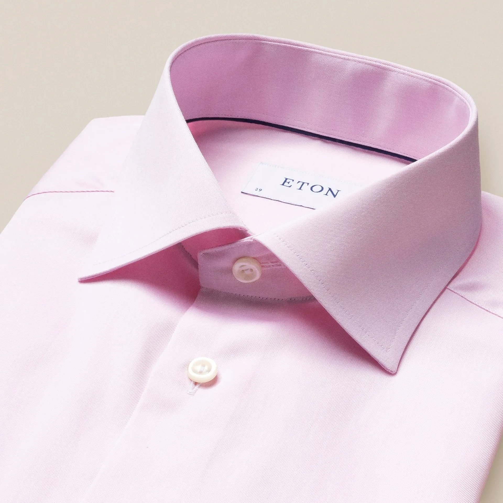 ETON plain buttoned shirt light pink SC-CONTEMPORARY FIT