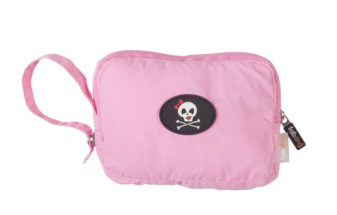 Fabdog Girlie Skull Raincoat - Light Pink