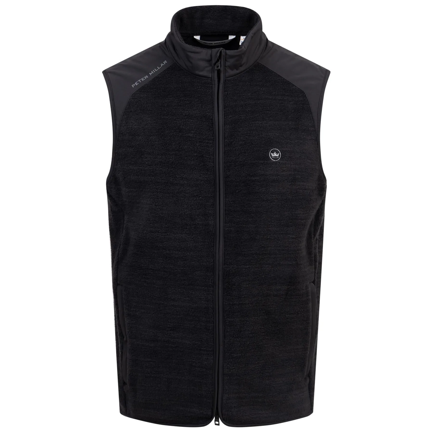 Fade Full Zip Mid Vest Black - AW24