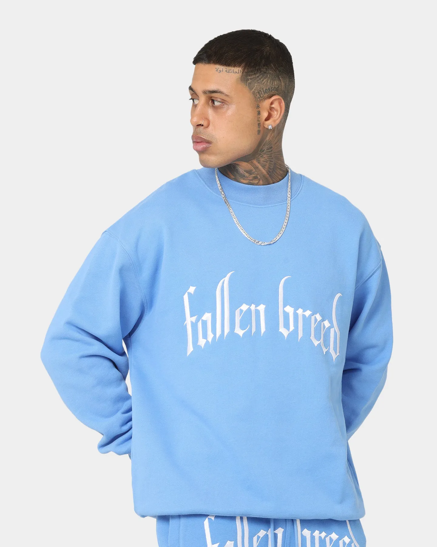 Fallen Breed Logo Crewneck Carolina Blue