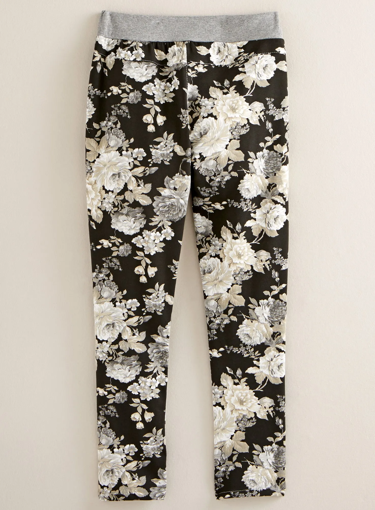 Favorite Fit Gray Floral Pants FINAL SALE (No Returns)